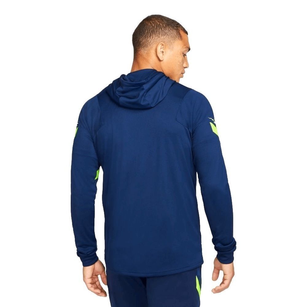 Nike Men's Dri-Fit Strike Full Zip Hooded Jacket, Navy, XL - Picture 4 of 7